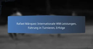 Rafael Márquez: Internationale WM-Leistungen, Führung in Turnieren, Erfolge